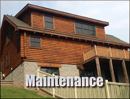  Hammondsville, Ohio Log Home Maintenance